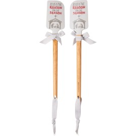 Primitives by Kathy Jesus is the Reason Christmas Silicone Mixing Spatula,Holiday Baking, Winter