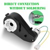 2 Pcs 24V Electric Powered Wheels Upgrade Motor Gearbox 24v