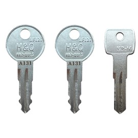 KeyPower A131 ~ A155 Llaves para portaequipajes Yakima, portaequipajes, barras transversales SKS Lock Cores (A136)