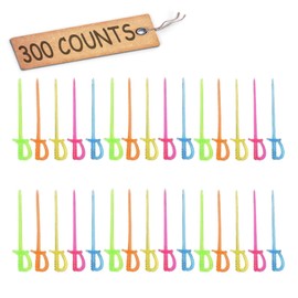 Comicfs Plastic Cocktail Picks 3.5" Fruit Toothpicks Sandwich Appetizer Cocktail Sticks Party Supplies 300 Counts, Plastic Sword Cocktail Picks -26