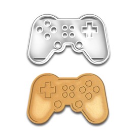 Game Controller Cookie Cutter - Style 2, 4.25x2.45 Inches, Perfect for Gamers and Themed Baking