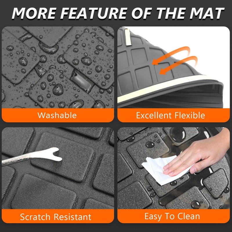 powoq 5 Seats Backrest Mat Compatible with 2022-2026 Jeep Grand