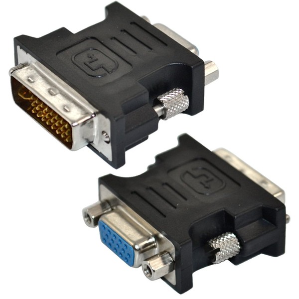 DVI-I 24+5 pin male to SVGA VGA female 15 pin