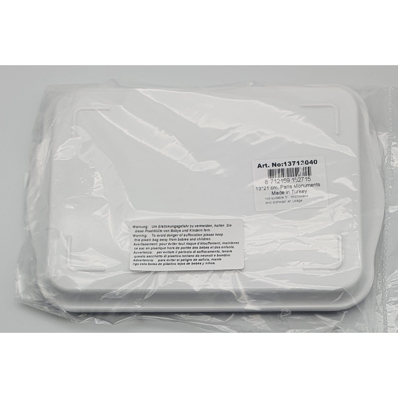 Paris Monuments Melamine Tray Approx. 13 x 21 cm Coffee,