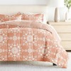 LINENS & HUTCH Bedding Bundle, Patterned Microfiber Comforter Set and