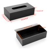 BTSKY Black Rectangular Tissue Box Cover - Stainless Steel Tissue