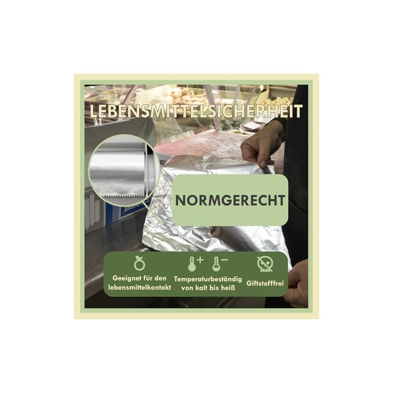 Zenic Aluminium foil extra strong, 30 cm width and 1.1