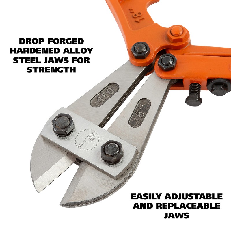 GreatNeck BC18 18 Inch Bolt Cutter, Bolt Cutters for Cutting