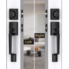 Mensarix Front Door Handle and Deadbolt Set, Matte Black Front
