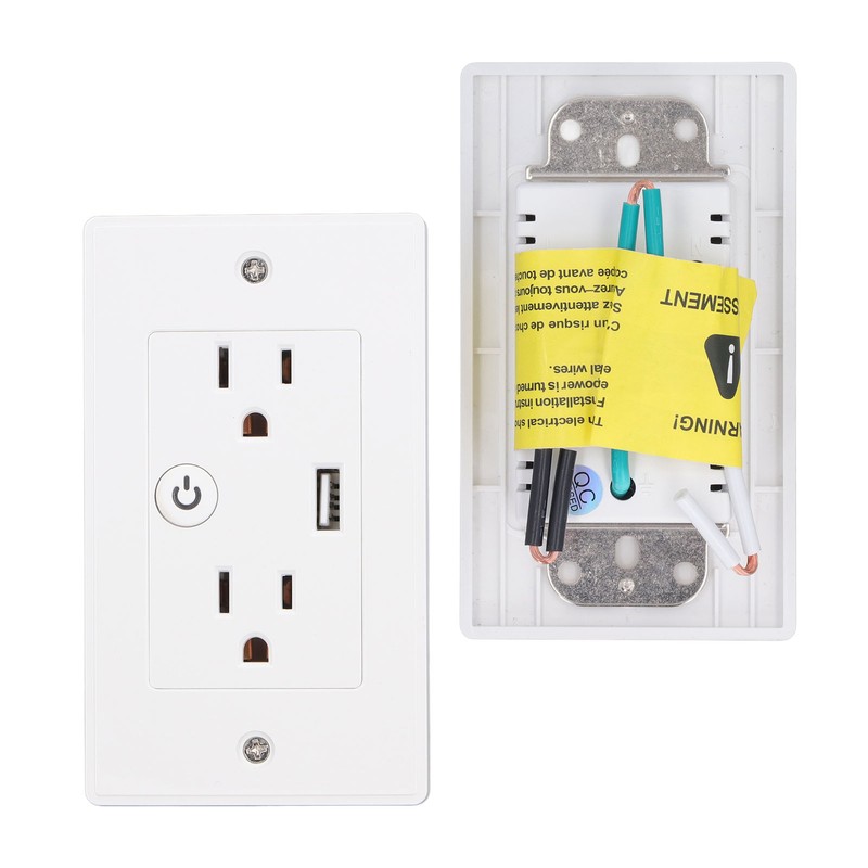 Smart Wall Outlet USB Voice Control Multifunctional WiFi Wall Socket