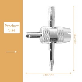 Rumyve 4 Way Valve Repair Core,NA Valve Core Remover Tool,4 in 1 Tubeless Tyre Valve Repair Tool for Car,Motorcycle,Bicycle