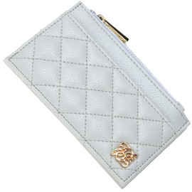 Alto Rose Fragment Case, IC Card, Quilting, Pass Case, Card Case, Beautiful, Adult, Cute, Mini Wallet, Luruna, gray