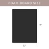 AUEAR, 5 Pack 5x7 Black Foam Boards, Foam Core Poster