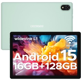 DOOGEE U10【2025】 10 inch Tablet, Android 15 Tablet 16GB+128GB/2TB Expand, 2.0GHz Quad Core Gaming Tablets,5060mAh,1280x800 IPS HD Touchscreen,WiFi 6,Dual Camera,BT5.0,Widevine L1