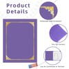 HAUTOCO 50 Packs Certificate Holders, Purple Diploma Holders, Document Award