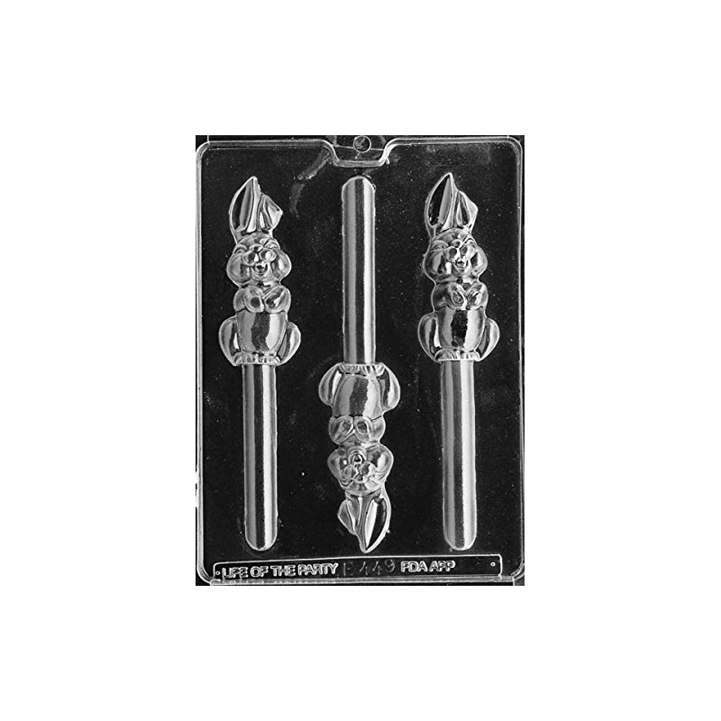 Grandmama's Goodies E449 Easter Bunny Pretzel Chocolate Candy Soap Mold