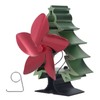 5 Blade Heat Powered Stove Fan Adjustable Speed Thermoelectric Fireplace