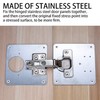 4 Pcs Hinges Repair Brackets, Stainless Steel Hinges Repair Plates,