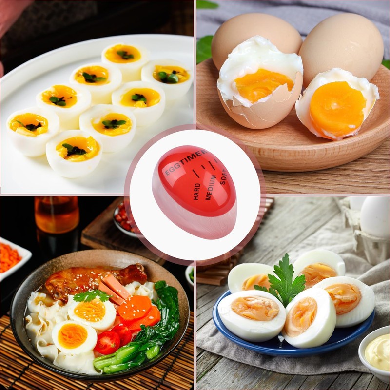 Fzyisw 4Pcs Egg Timer, Colour Changing Egg Timers for Boiling