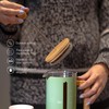 Ubeca French Press 34 oz Coffee Maker, Mint Green Thick