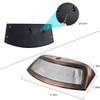 Solar Powered Step Lights (2-Pack) - Elegant Curved Modern Design