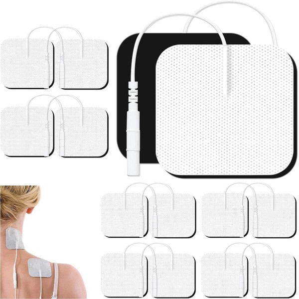 12-Piece TENS Machine Pads Set – Premium Replacement Electrodes for