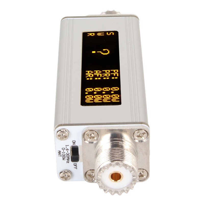 Mini SWR Power Meter 1.6‑30MHz High Frequency 0‑100W 350mAh Shortwave