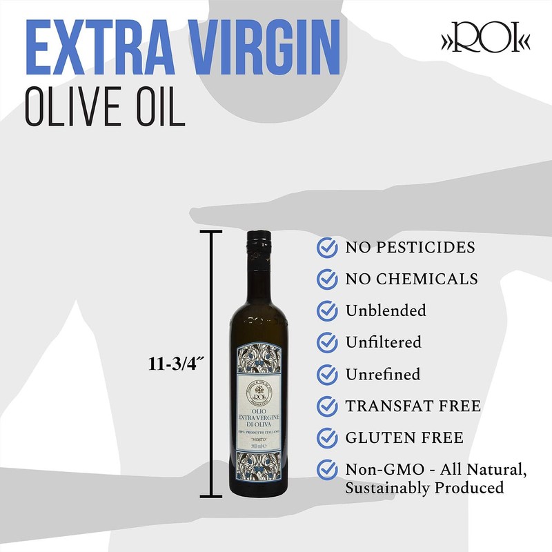ROI Premium Ligurian Italian Extra Virgin Olive Oil First Cold