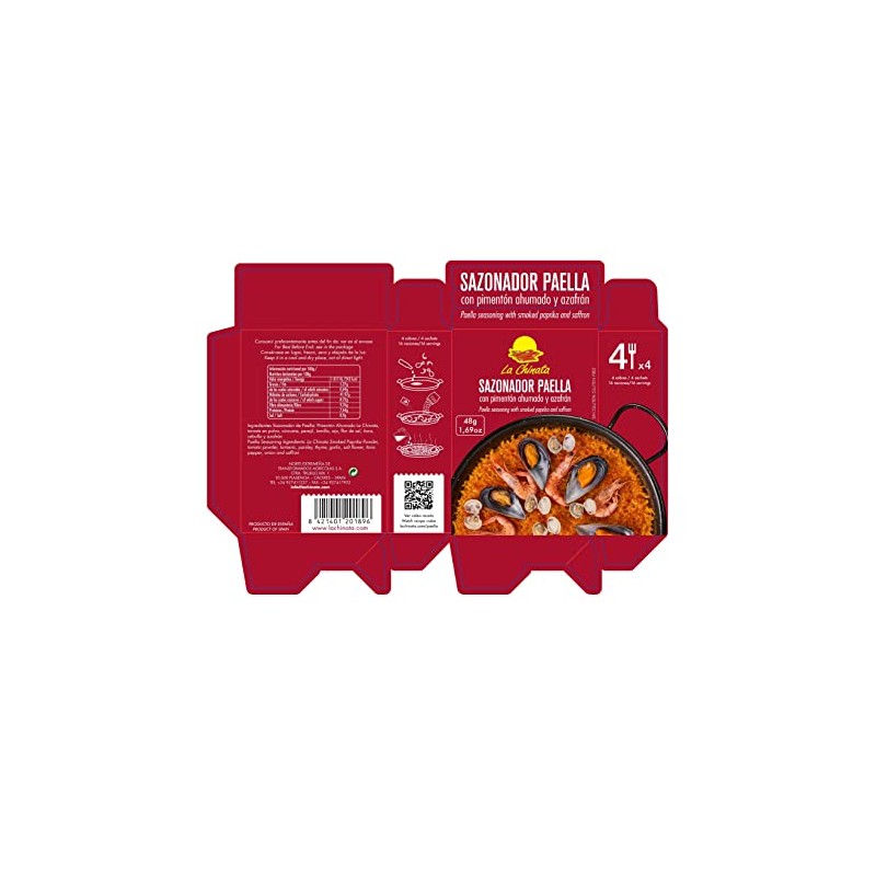 La Chinata. Paella Seasoning with La Vera Smoked Paprika Powder