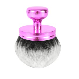 Großer Selbstbräunungspinsel, Breiter Selbstbräunungs-Applikator für Den Rücken Ovaler Make-Up-Pinsel Körper Sonnenschutz für Rücken Beine Arme Gesicht Körper (Weiße Borsten, Rosa Griff)