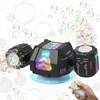 Bubble Machine, Rechargeable Dual-Nozzle Bubble Machine with Remote Control, 30000+