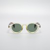 WDZAYXC Round Polarized Sunglasses with Thick Frame for Men and