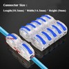 CTRICALVER Fixable Connector, 26 Pcs Bi-Directional Single Hole Lever Conductor