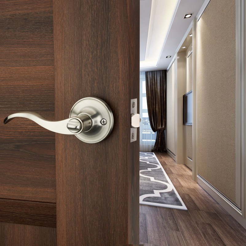 HENYIN Wave Lever Keyed Entry Door Lock/Door Knob Hardware Wave