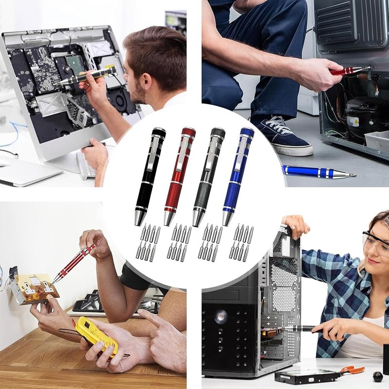 VIVIIHOO Pack of 4 8 in 1 Pen Screwdriver Set