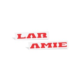 Laramie Tailgate Emblem Inlay Decal Sticker -Fits 2019-2026 Ram 1500 Laramie (1500 Model ONLY) - (Color: Gloss Red)