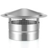 Fardtry 8 Inch Galvanized Steel Chimney Cap, Round Roof Rain