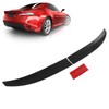 3pcs Rear Trunk Spoiler Kit ABS Adjustable Wearproof Heat Resistant