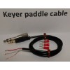Radiodan CW Keyer paddle Cable 3 feet 1/4" (6.35mm) 1/8"