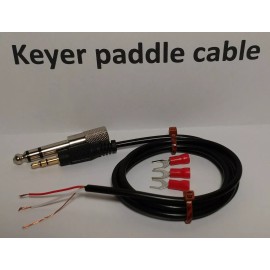 Radiodan CW Keyer paddle Cable 3 feet 1/4" (6.35mm) 1/8" (3.5mm), Straight key Morse code