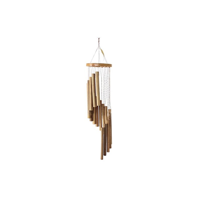 Budawi Wind Chime Bamboo Spiral Wind Chimes Made of Fine