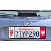 Super Tech POLISH COAT OF ARMS FLAG license plate frame