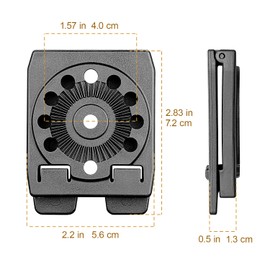 GUN & FLOWER MOLLE Adapter 2-Pack – Compact Gear Mount for Holsters, Mag Pouches, Knives, Flashlights – Fits Belts, Tactical Vests, Backpacks – High Strength Nylon, Gearwheel Compatible