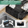 HOMEAILIE Dish Drying Rack, 2-Tier Large Dish Drying Rack for