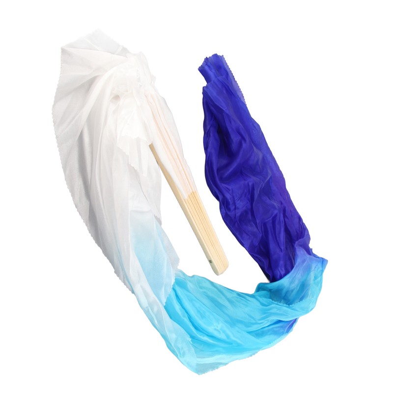 1 Pair Long Dance Fan Soft Beautiful Classical Dancing Fan
