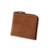 STCRAFT Thin Wallet, L-Shaped Zipper, Compact, Large Capacity, Men's, Women's,