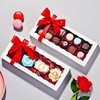 SLShePack 50PCS 12x5x1.5 Inch Cookie Boxes with Window Chocolate Truffle