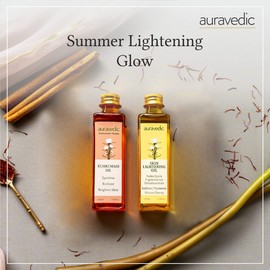 Auravedic Skin Lightening Oil, 100ml and Kumkumadi Oil, 100ml