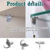 20 Pcs Heavy Duty L-Shaped Metal Shelf Support Brackets –