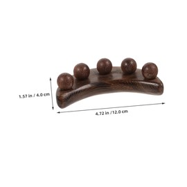 Mikinona 2Pcs Wooden Gua Massager Crescent Shaped Face Tool for Neck and Head Comfortable Massage Board for Versatile Use and Relaxation